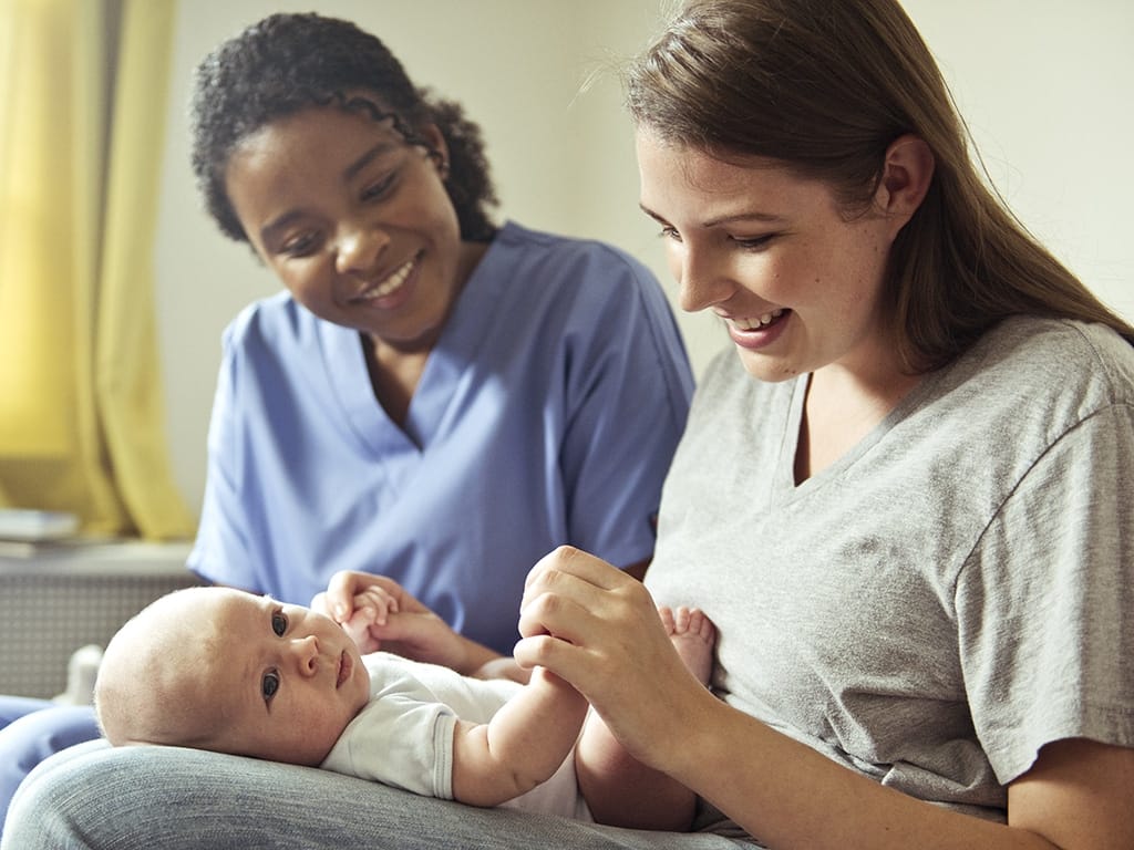 Our nurses visit first-time moms to help build happy, healthy lives