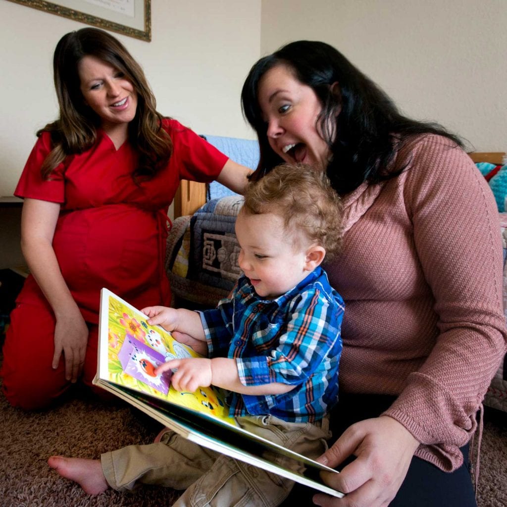 nurse and family