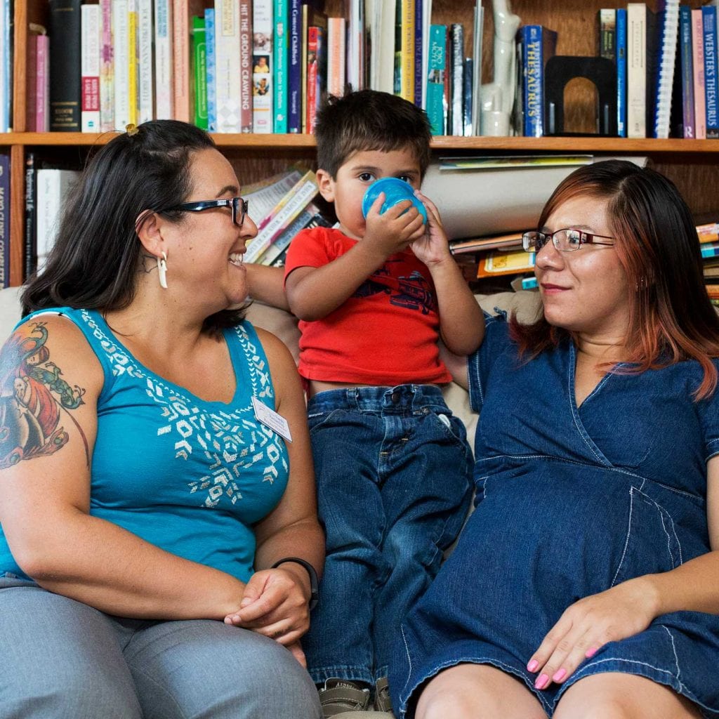 nurse and family