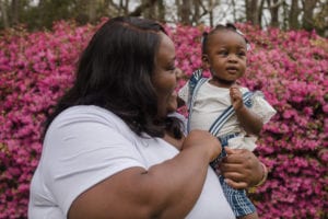 Shaquilla and her daughter