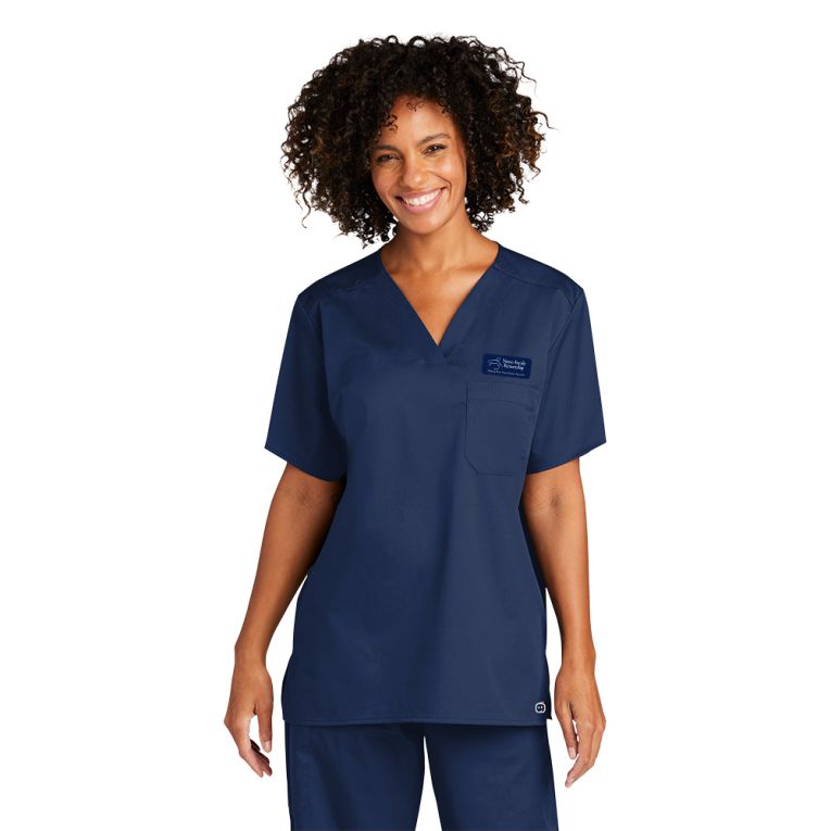 NFP : WonderWink® WorkFlex™ Scrub Top, UNISEX - Nurse-Family Partnership