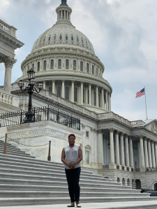 NFP nurse Magalie advocated at Capitol Hill