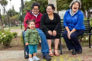 Fernanda and Christopher, parents of Valeria, and nurse Christina.